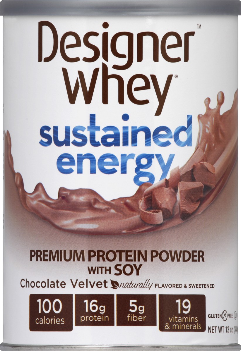 slide 1 of 3, Designer Whey Protein Powder 12 oz, 12 oz