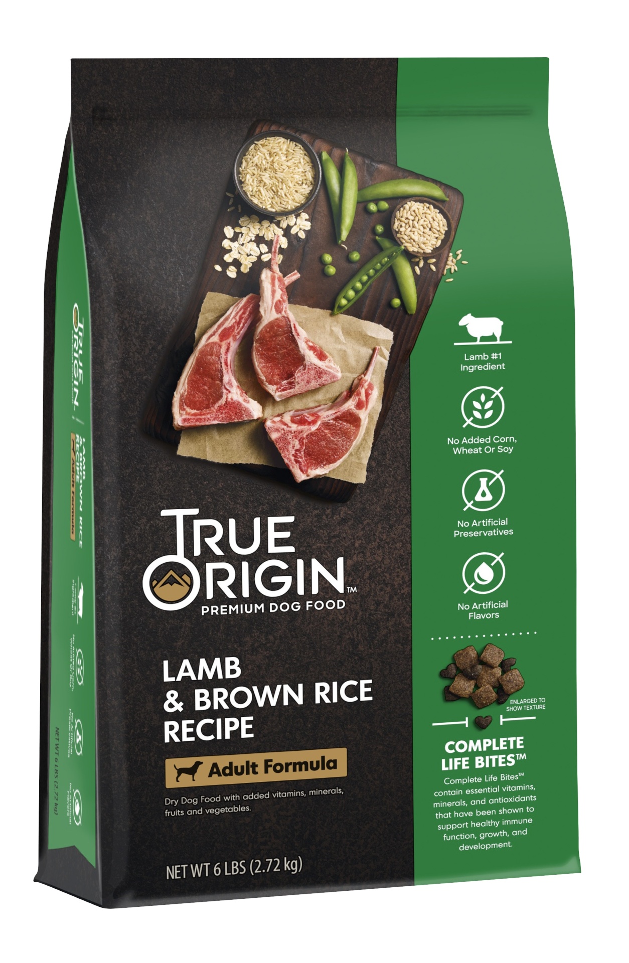 SUPERCOAT True Origin True Origin Premium Dog Food Lamb Brown