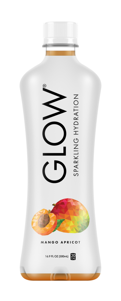 slide 1 of 1, GLOW® Sparkling Hydration Mango Apricot, 16.9 fl oz