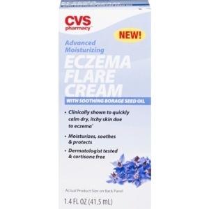 slide 1 of 1, CVS Pharmacy CVS Health Advanced Moisturizing Eczema Flare Cream with Soothing Borage Seed Oil, 1.4 oz