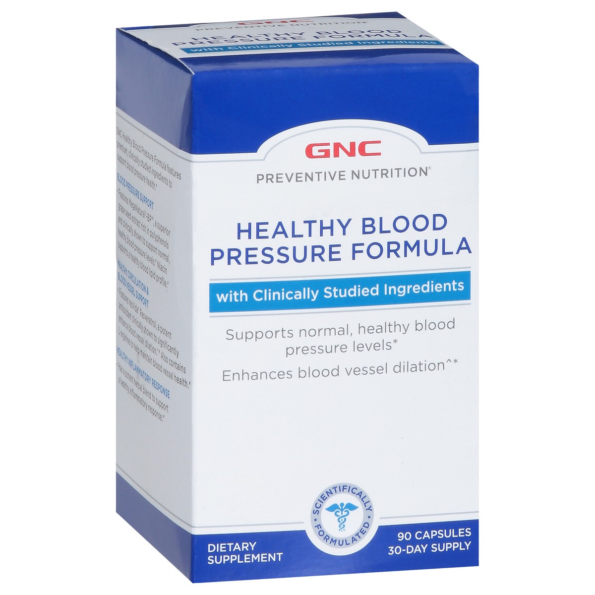 slide 2 of 9, GNC Capsules Healthy Blood Pressure Formula 90 Capsules, 90 ct