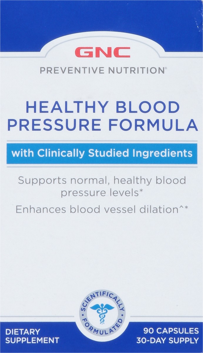 slide 6 of 9, GNC Capsules Healthy Blood Pressure Formula 90 Capsules, 90 ct