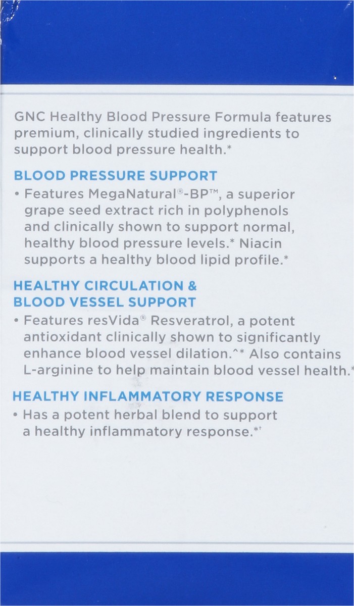 slide 7 of 9, GNC Capsules Healthy Blood Pressure Formula 90 Capsules, 90 ct