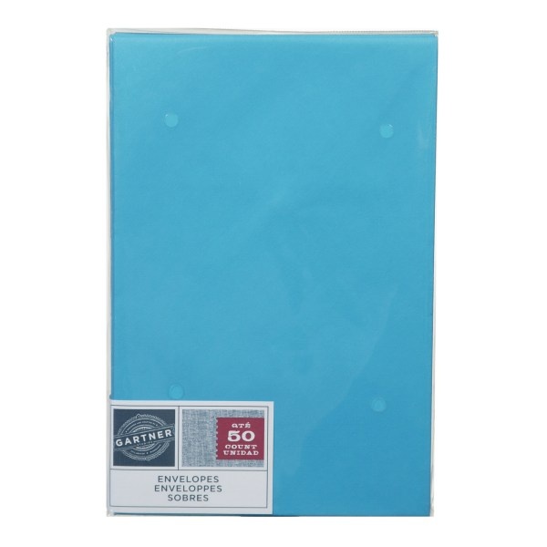 slide 1 of 1, Gartner Studios Envelopes, Blue, 50 ct