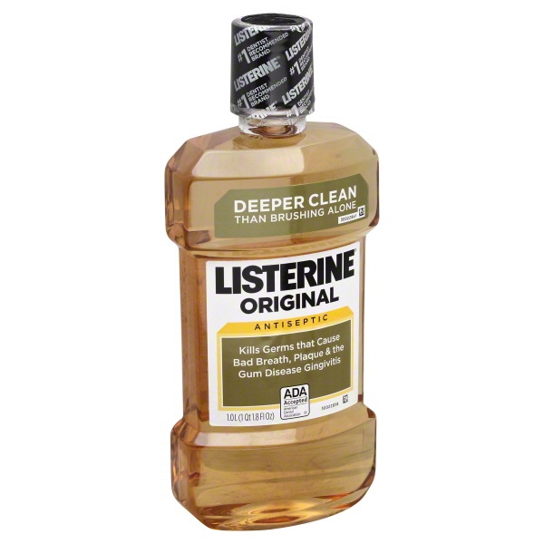 slide 1 of 1, Listerine Original Antiseptic Mouthwash, 1 liter