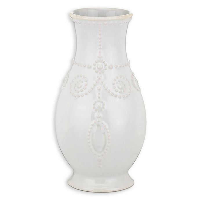 slide 1 of 1, Lenox French Perle Fluted Vase - White, 8 in