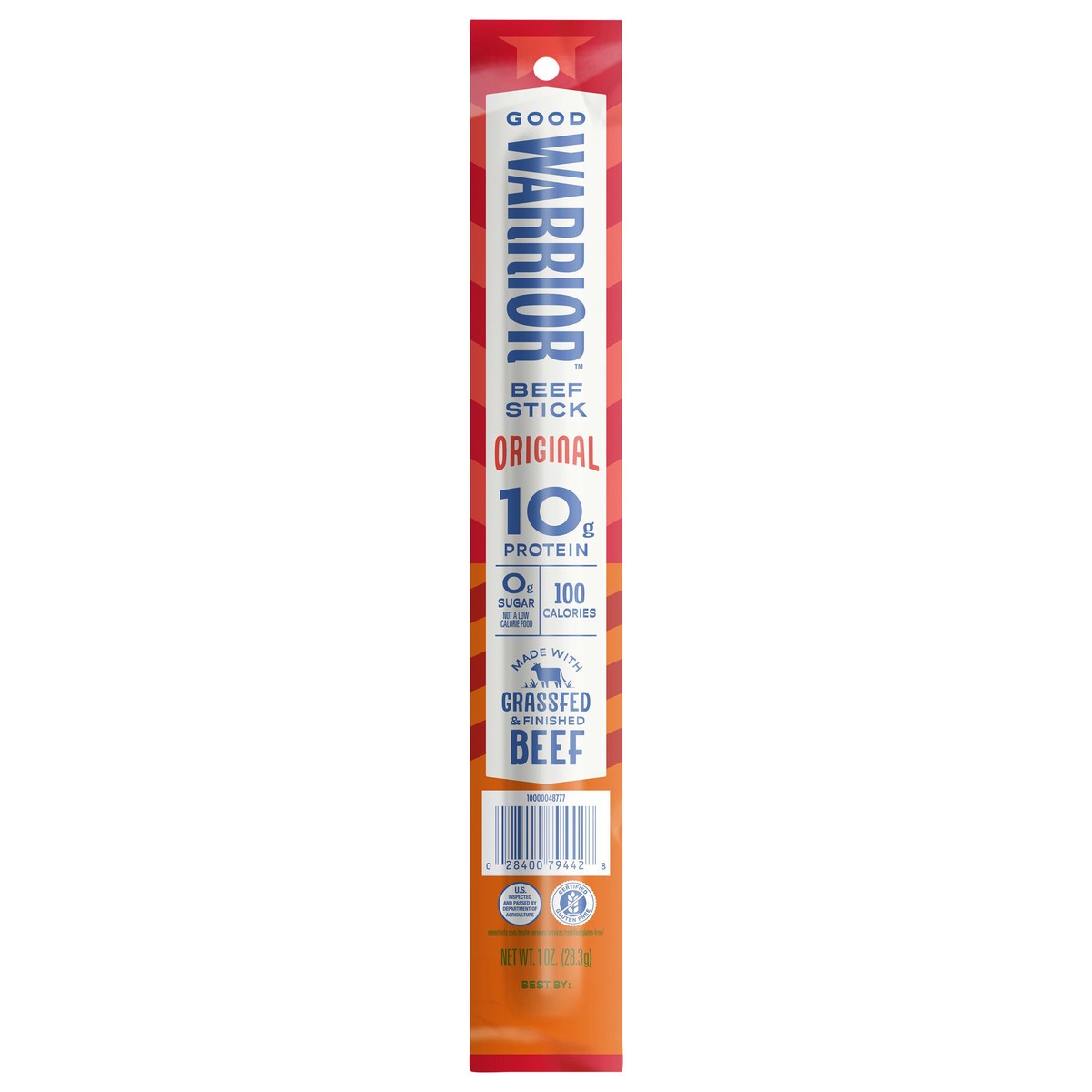 slide 1 of 11, Good Warrior Beef Sticks, 1 inoz in