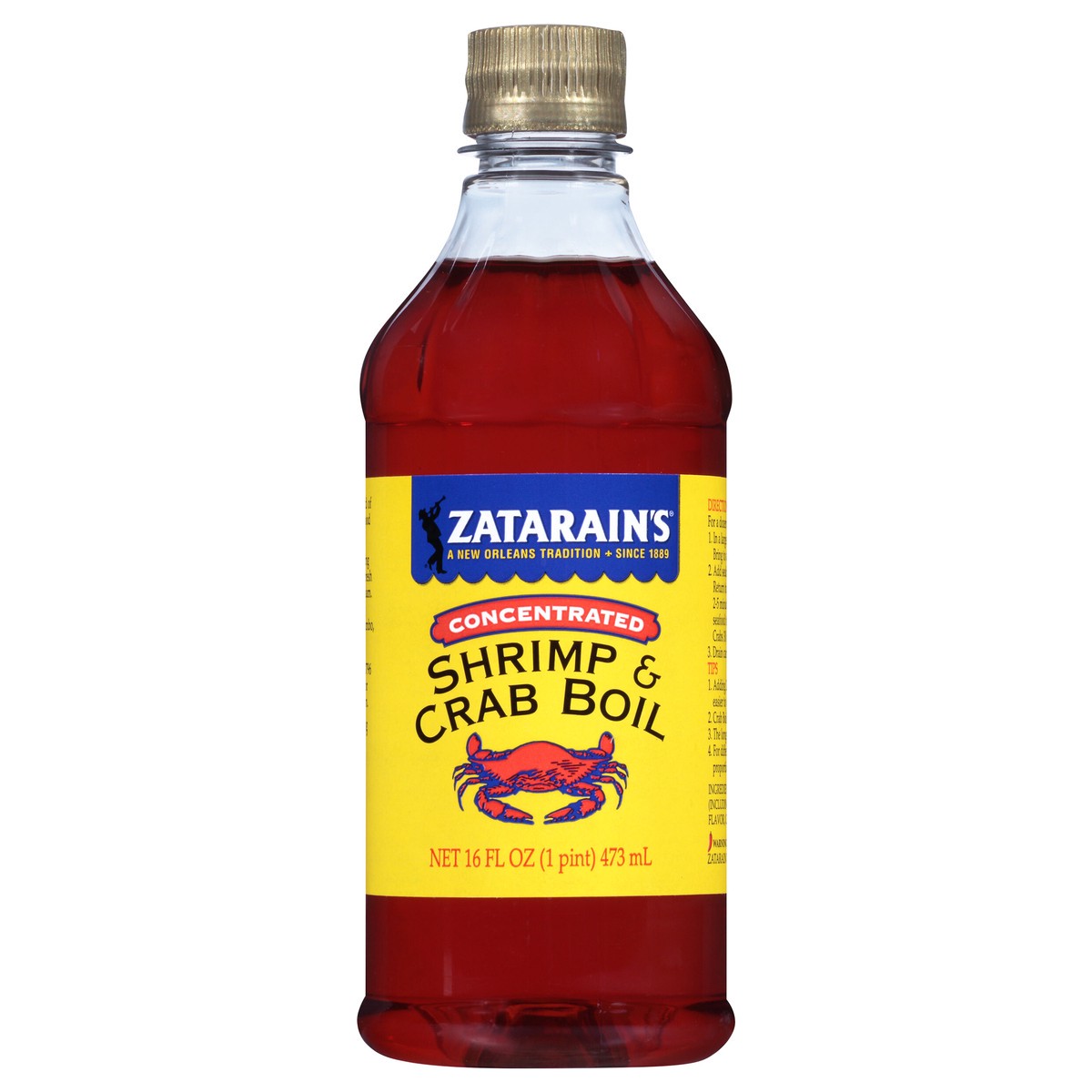 slide 1 of 5, Zatarain's Crab Boil - Liquid, 16 fl oz, 16 fl oz