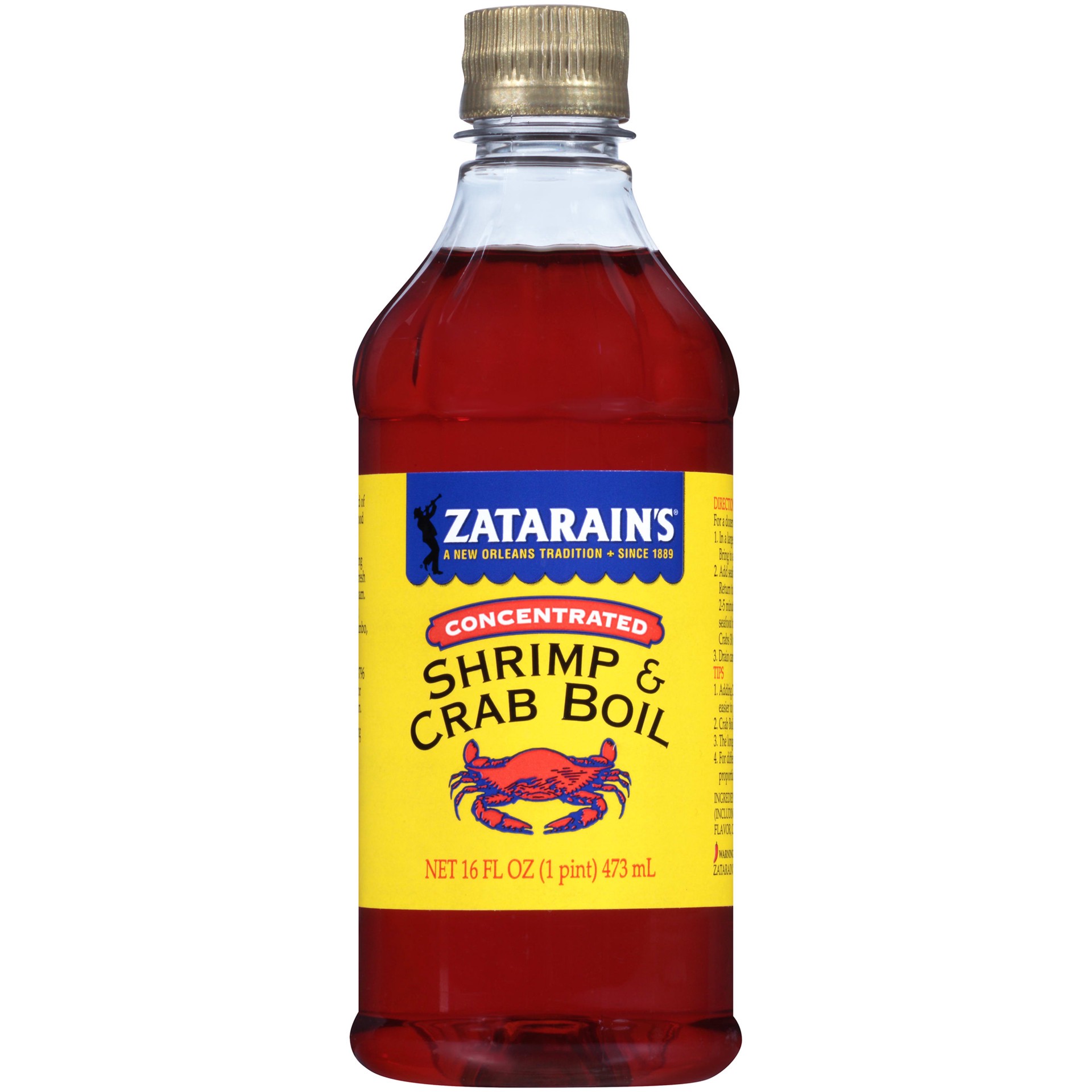 slide 1 of 5, Zatarain's Crab Boil - Liquid, 16 fl oz