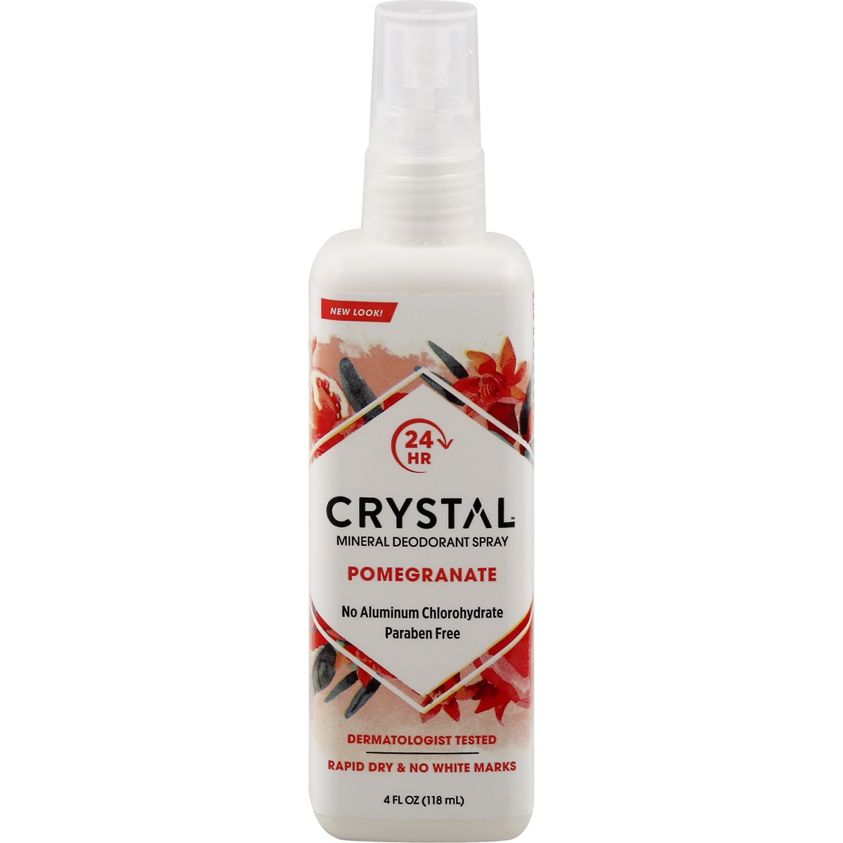 slide 1 of 1, Crystal Pomegranate Mineral Deodorant Body Spray, 4 fl oz