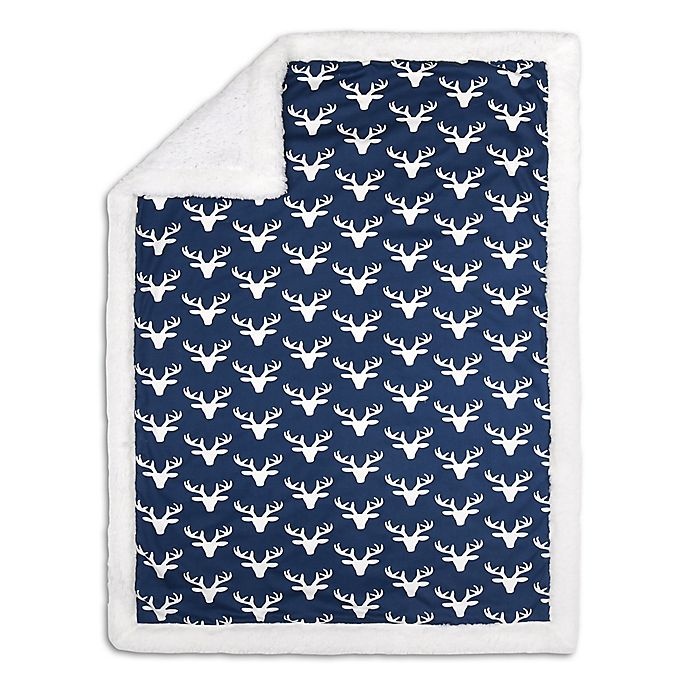 slide 1 of 1, The Peanutshell Woodland Trails Blanket - Navy, 1 ct