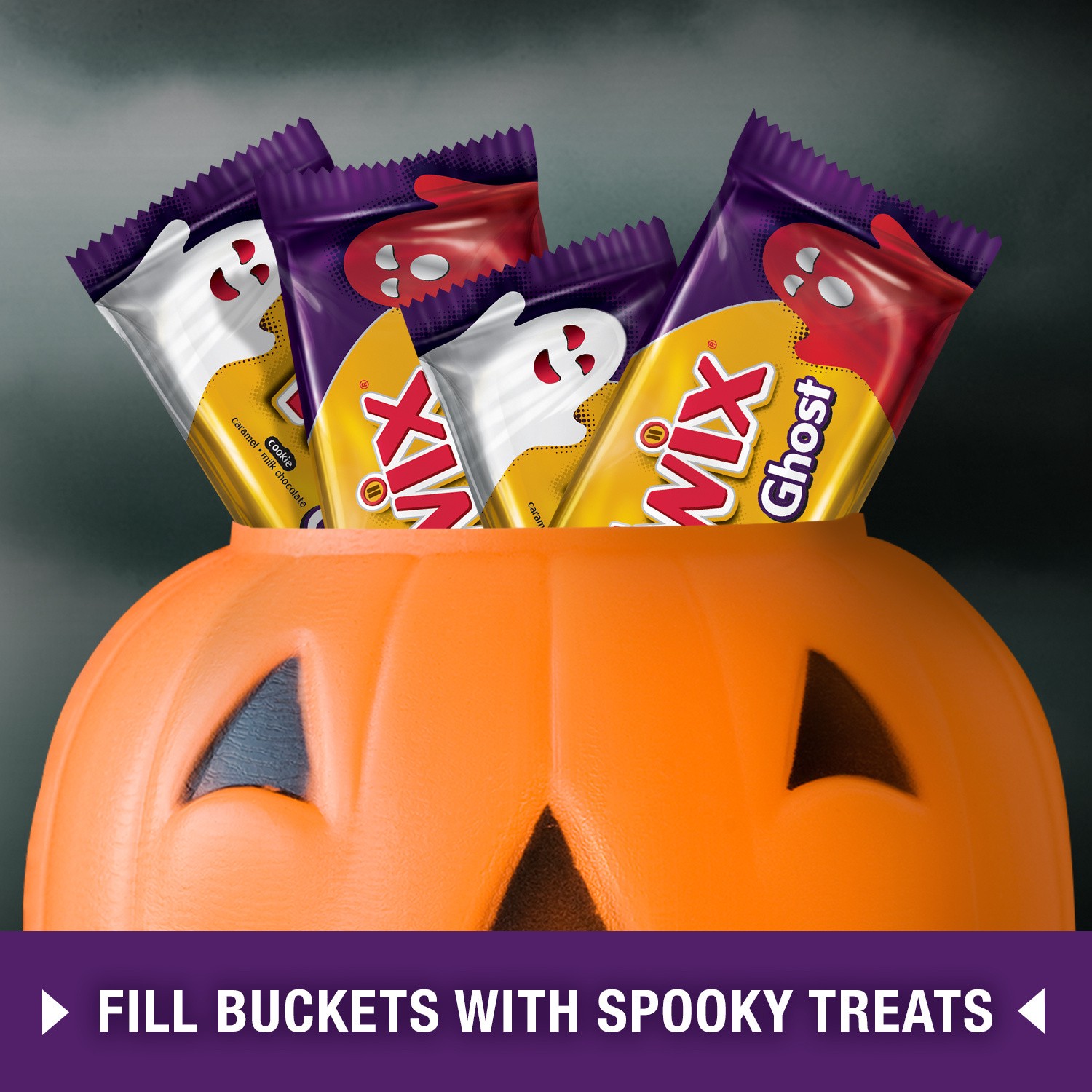 slide 8 of 8, TWIX, Caramel Halloween Candy Ghost Singles Bar, 1.06 Oz, 1.06 oz