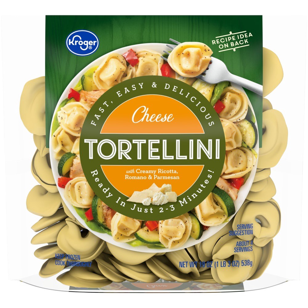 slide 2 of 3, Kroger Cheese Tortellini, 19 oz