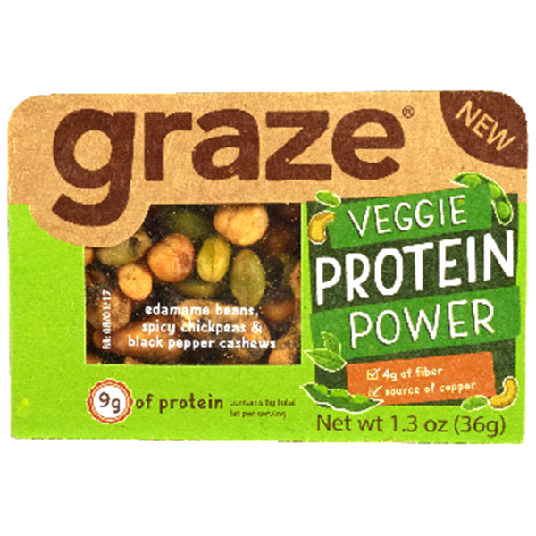 slide 1 of 1, graze Veggie Protein Power Snack Mix, 1.3 oz