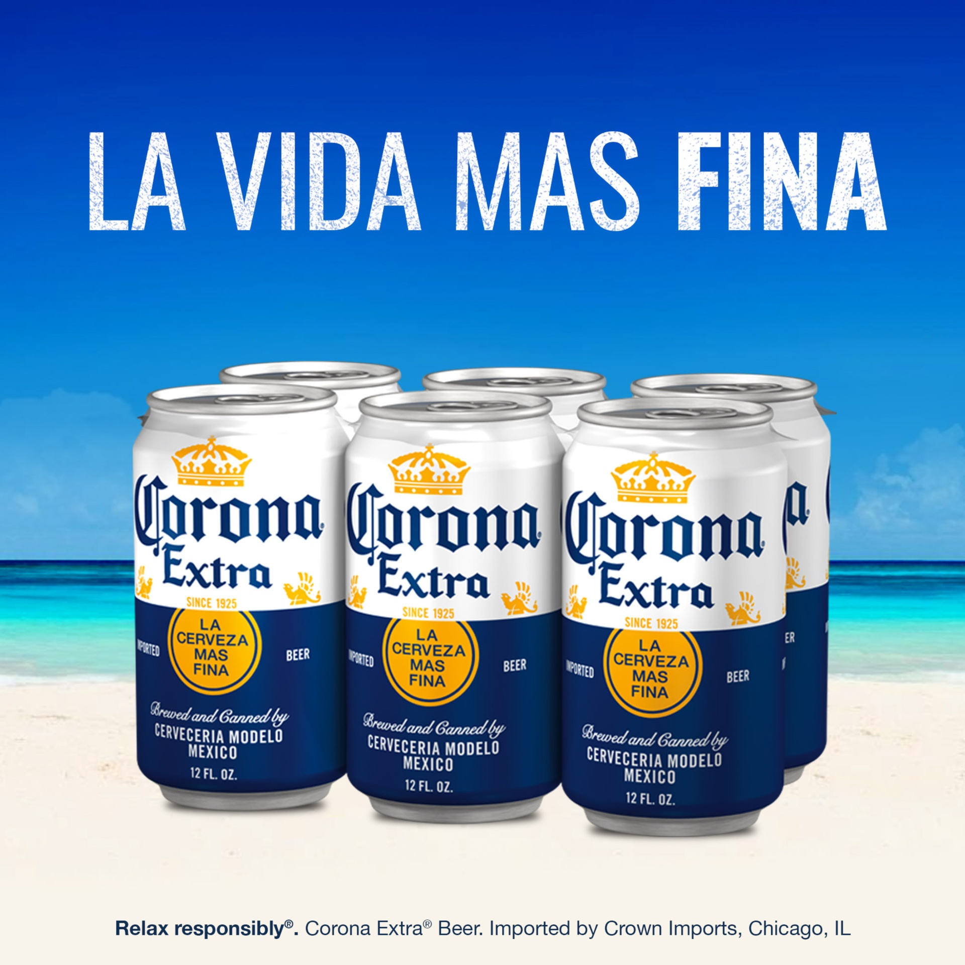 slide 4 of 7, Corona Extra Mexican Lager Beer, 6 ct; 12 oz