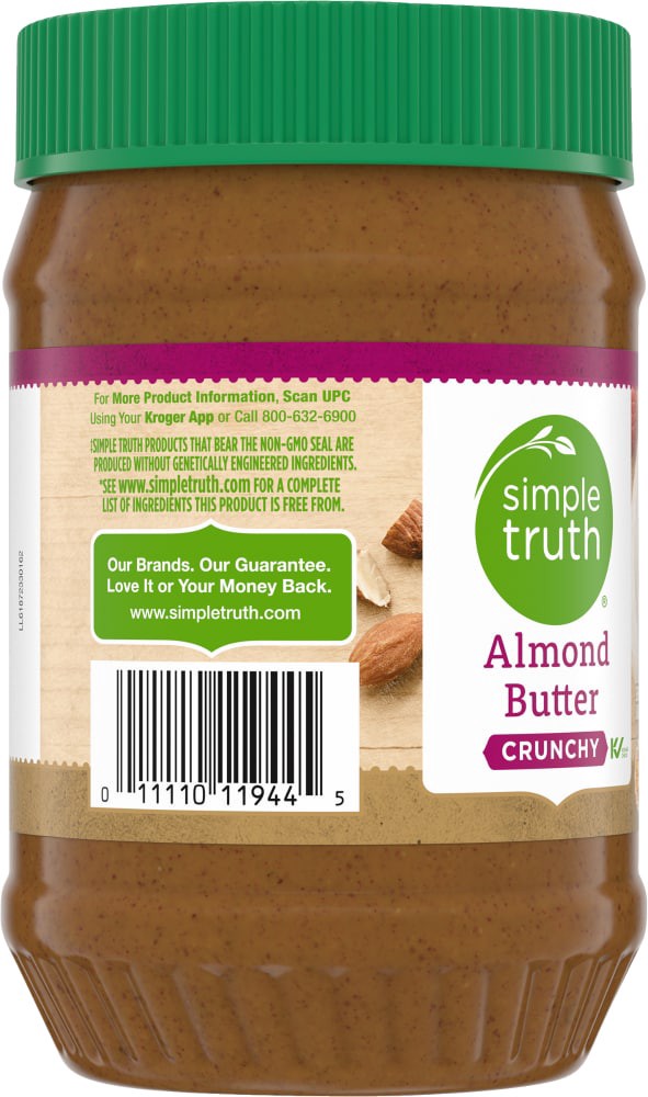 slide 2 of 4, Simple Truth Crunchy Almond Butter, 16 oz