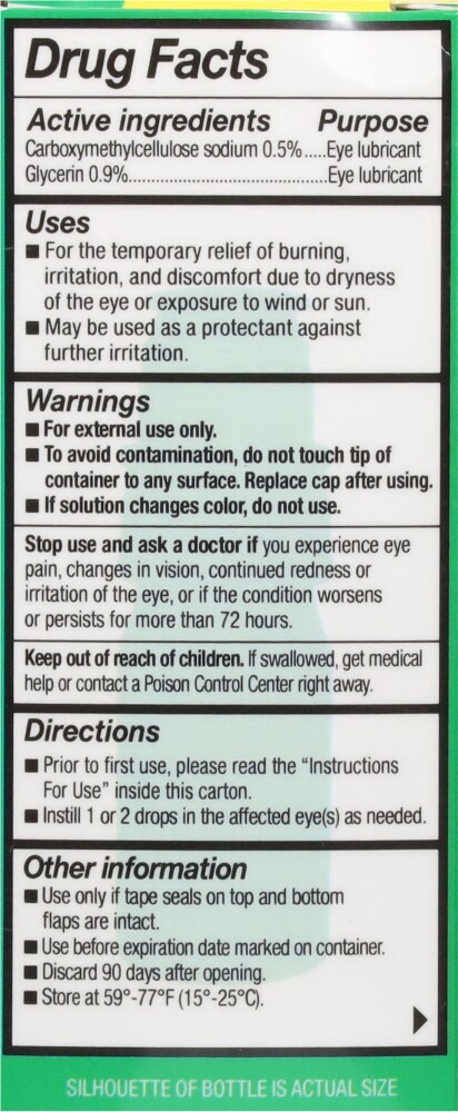 slide 4 of 5, Refresh Tears Lubricant Tears PF Eye Drops 0.33 fl oz, 10 mL