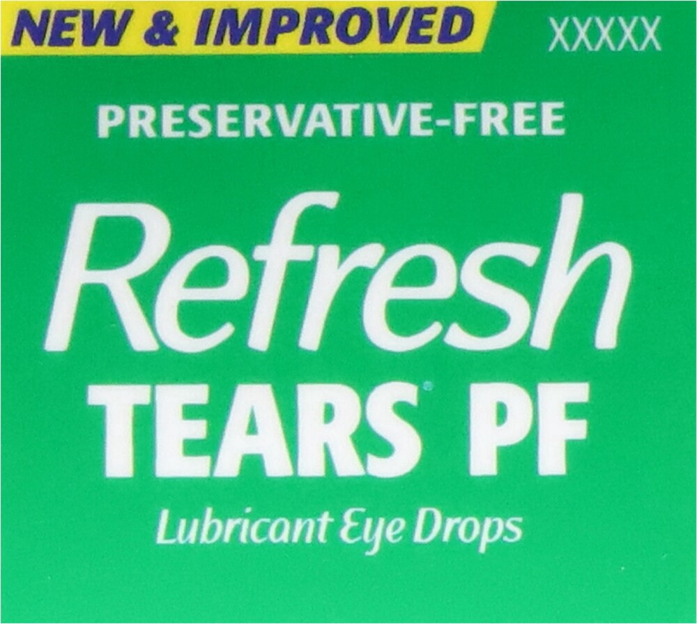slide 5 of 5, Refresh Tears Lubricant Tears PF Eye Drops 0.33 fl oz, 10 mL
