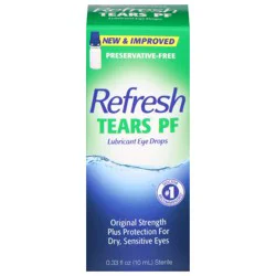 Refresh Tears Lubricant Tears PF Eye Drops 0.33 fl oz