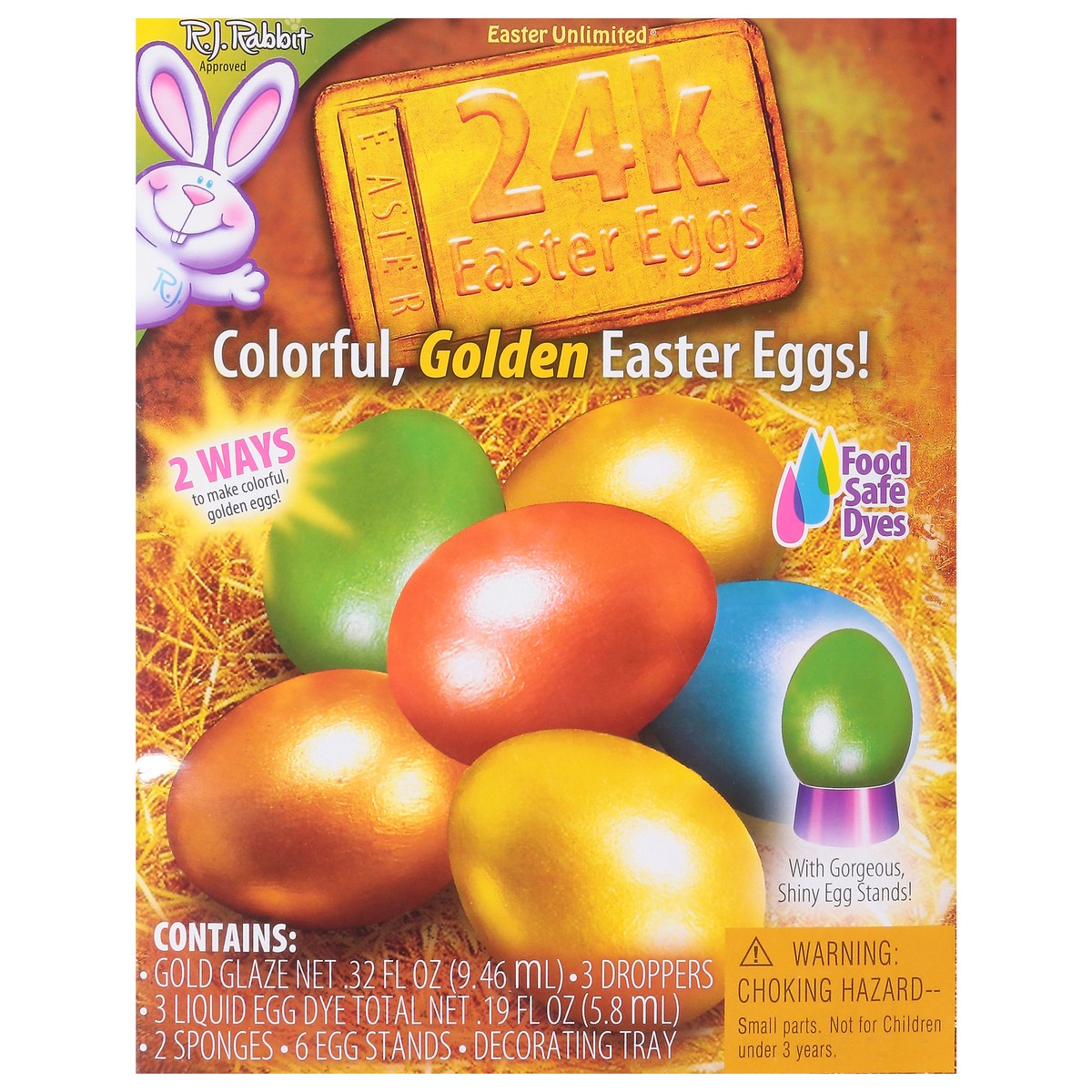 slide 2 of 13, Easter Unlimited 24k Egg Coloring Kit 1 ea, 1 ct