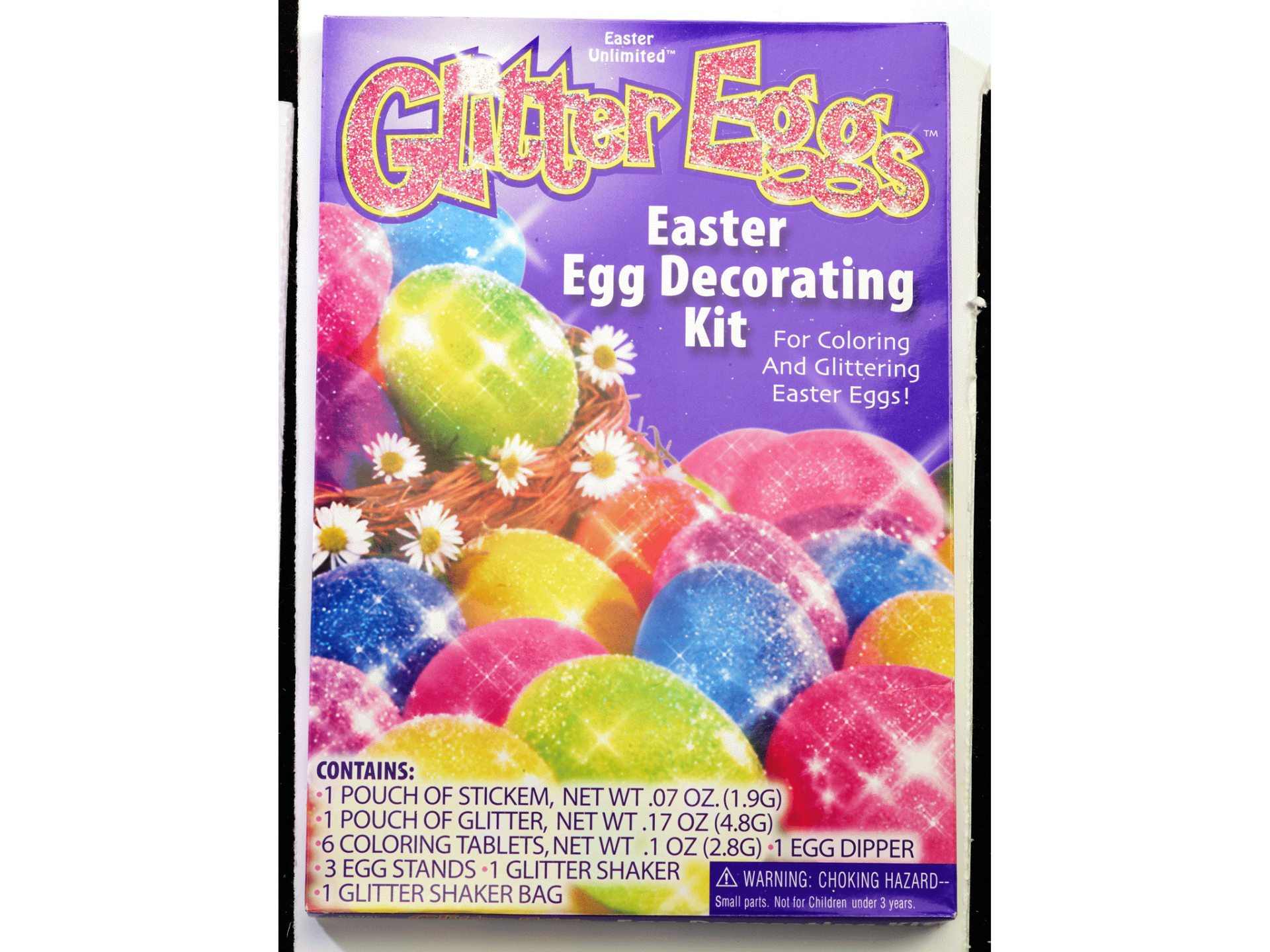 slide 1 of 1, RJ Rabbit Glitter Easter Egg Decorating Kit, 1 ct