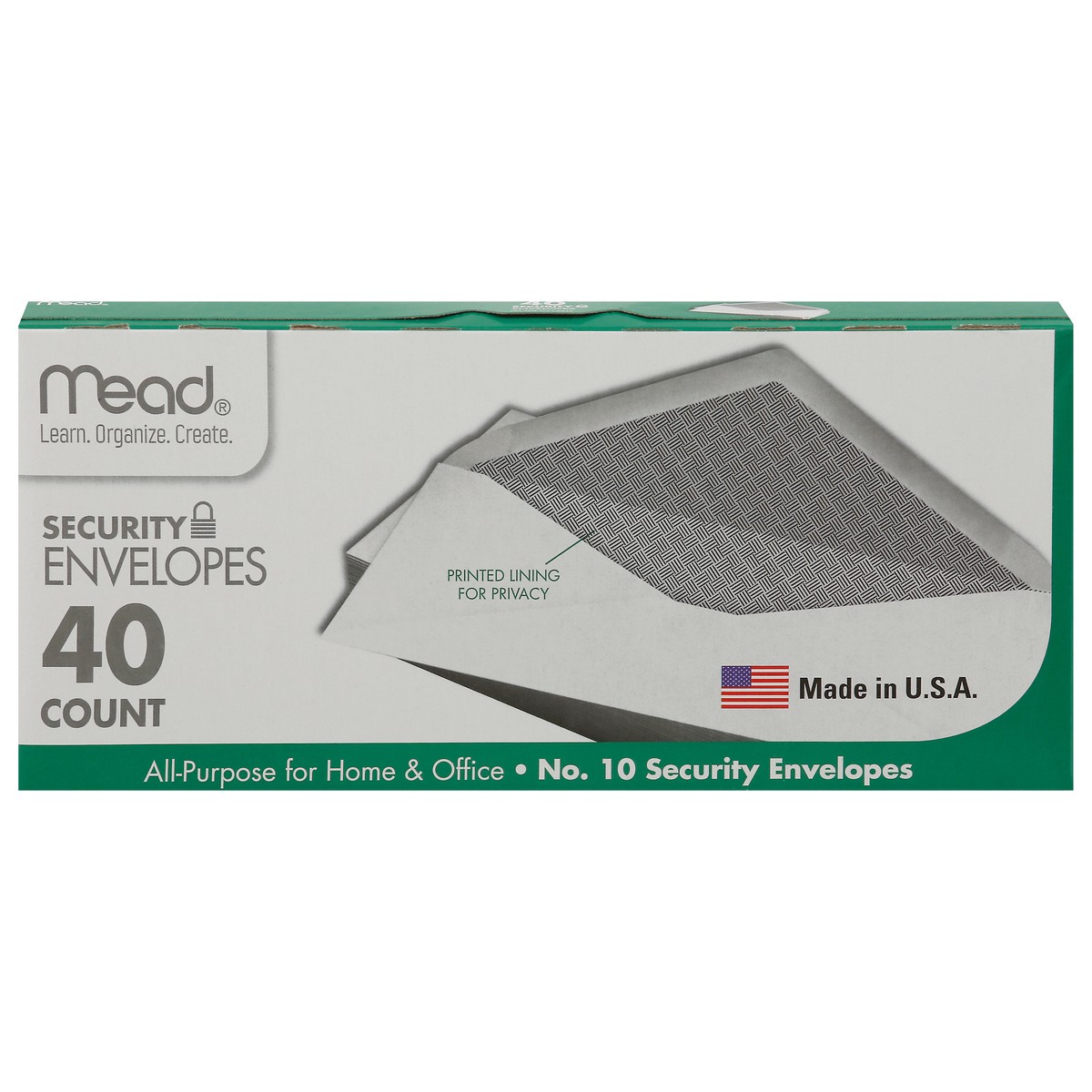 slide 2 of 12, Mead Security Envelopes, 40 ct