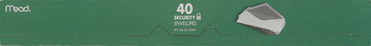 slide 12 of 12, Mead Security Envelopes, 40 ct