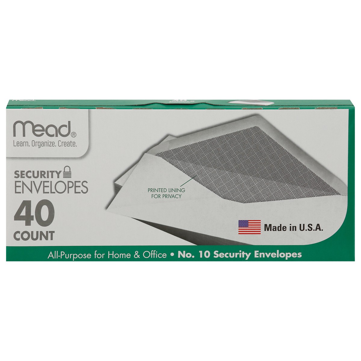 slide 1 of 12, Mead Security Envelopes, 40 ct