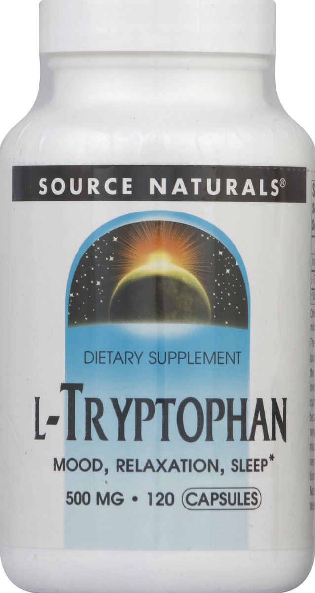 slide 1 of 2, Source Naturals L-Tryptophan 500 mg, 500 mg