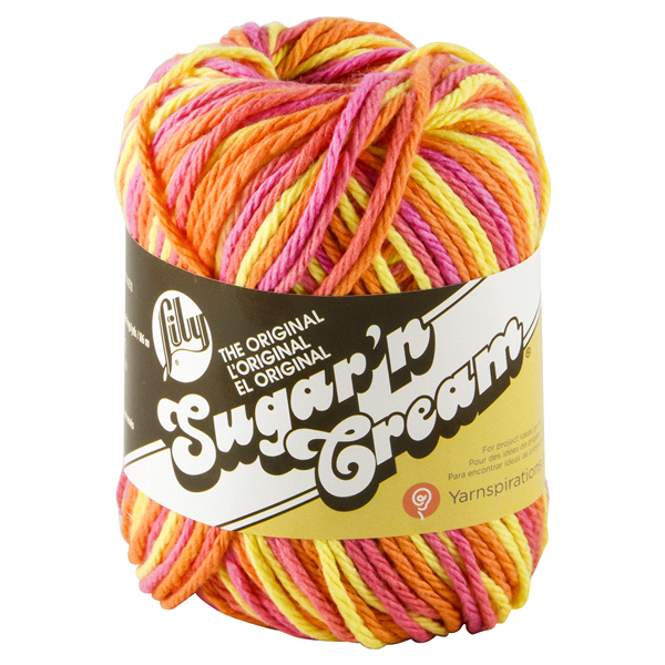 slide 1 of 1, Lily Sugar 'n Cream Yarn - Playtime Ombre, 1 ct