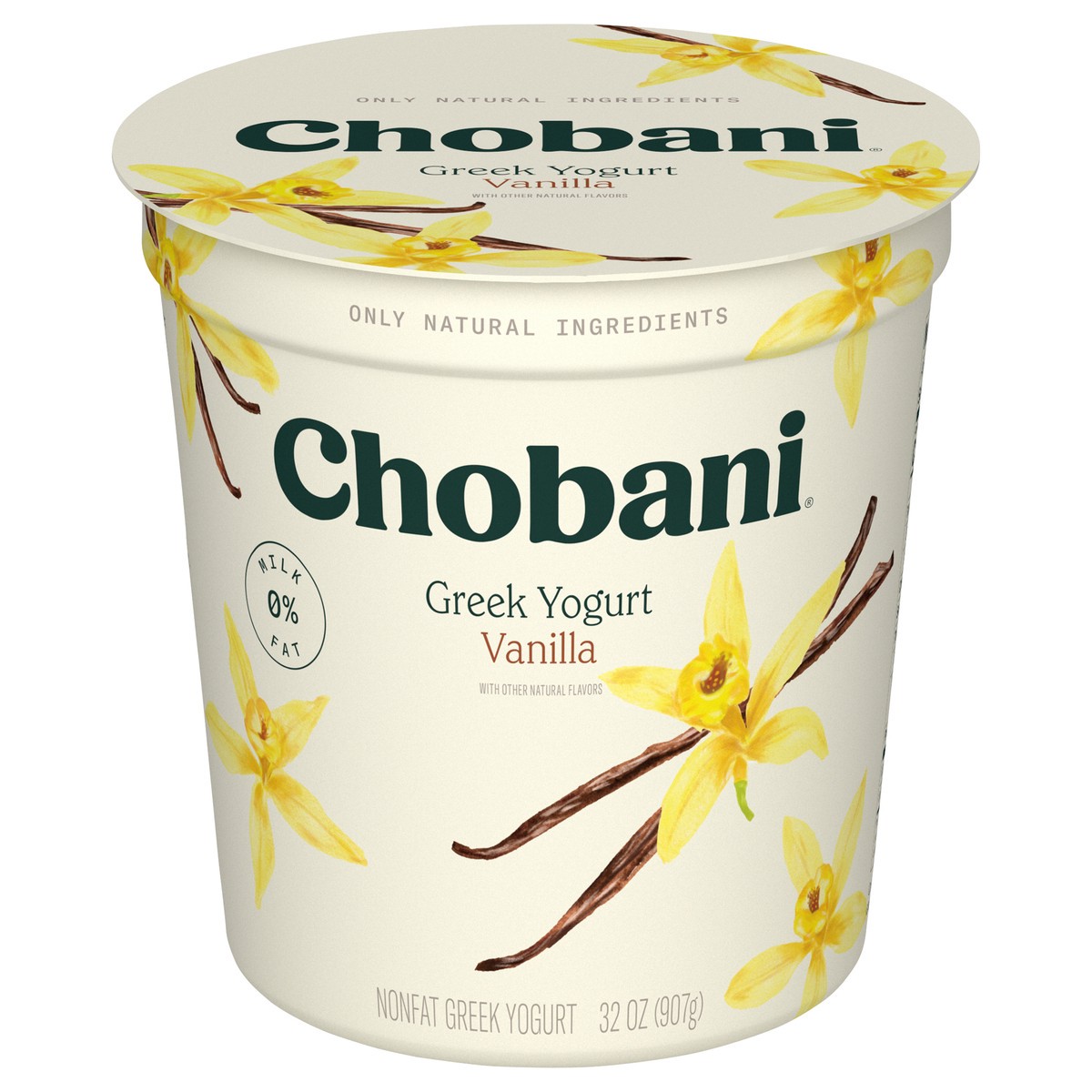 slide 1 of 6, Chobani Yogurt, Nonfat, Greek, Vanilla, 32 oz