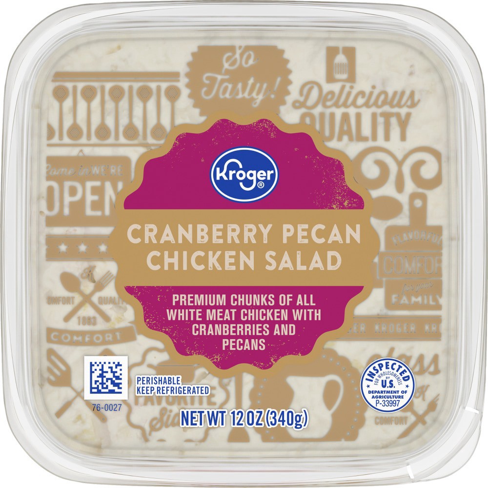 slide 4 of 4, Kroger Cranberry Pecan Chicken Salad, 12 oz