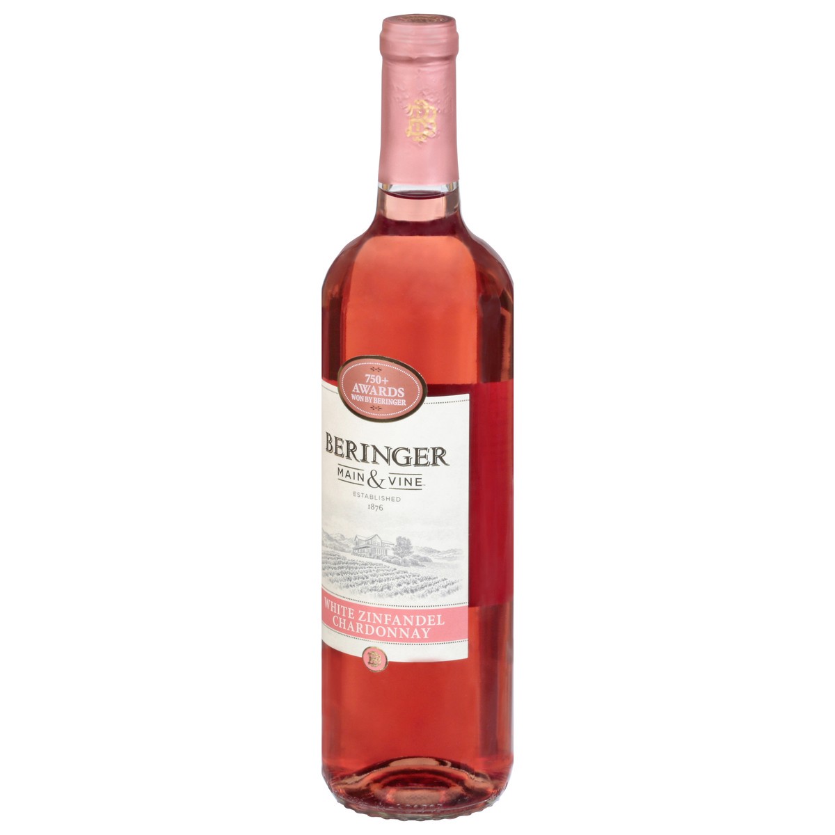 slide 3 of 9, Beringer White Zinfandel & Chardonnay, 750 ml