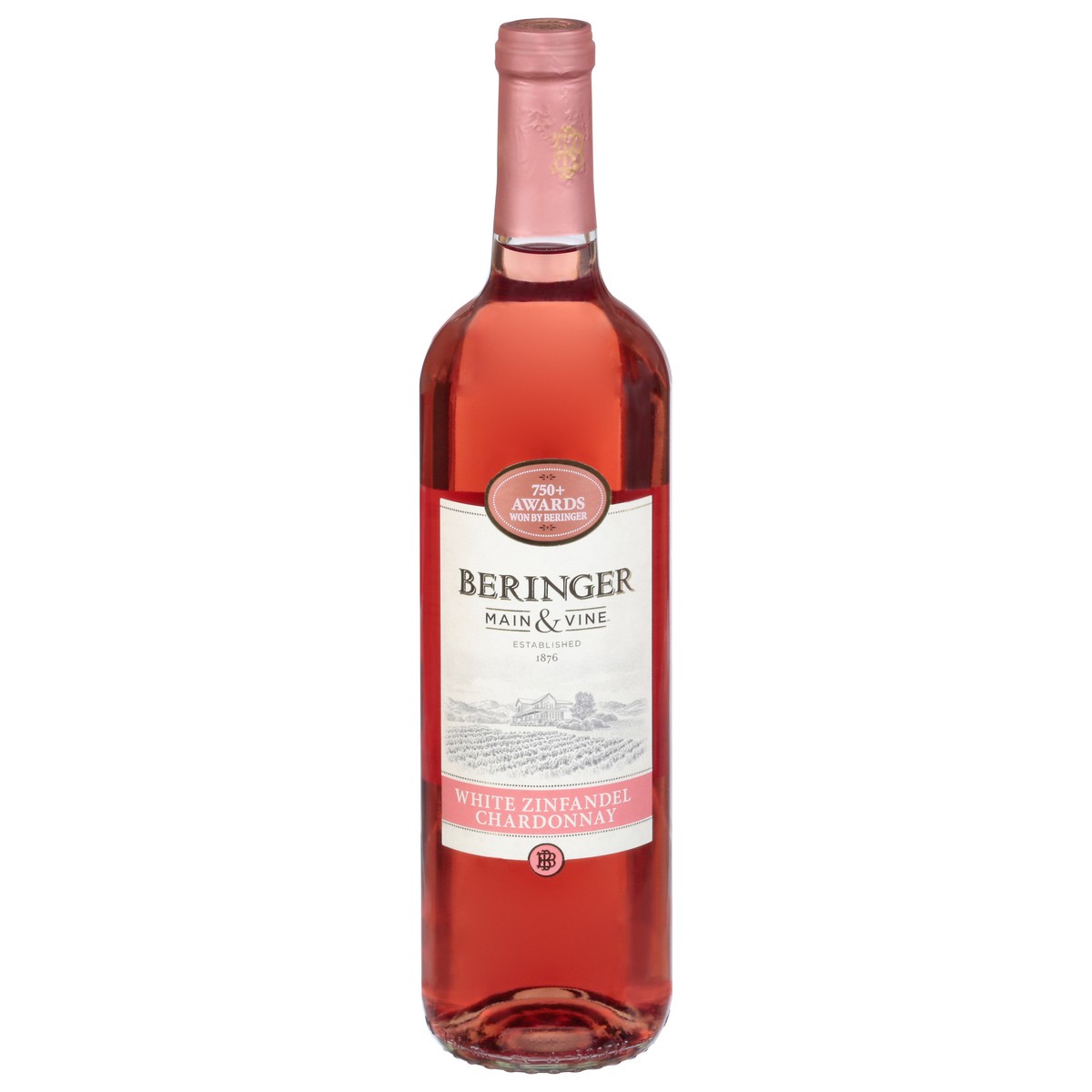 slide 1 of 9, Beringer White Zinfandel & Chardonnay, 750 ml