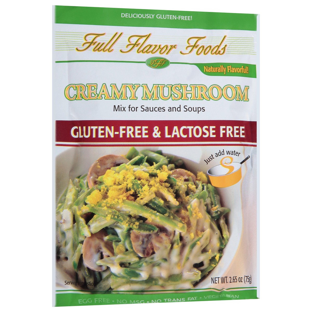 slide 4 of 9, Full Flavor Foods Gluten-Free & Lactose Free Creamy Mushroom Mix for Sauces and Soups 2.65 oz, 2.65 oz