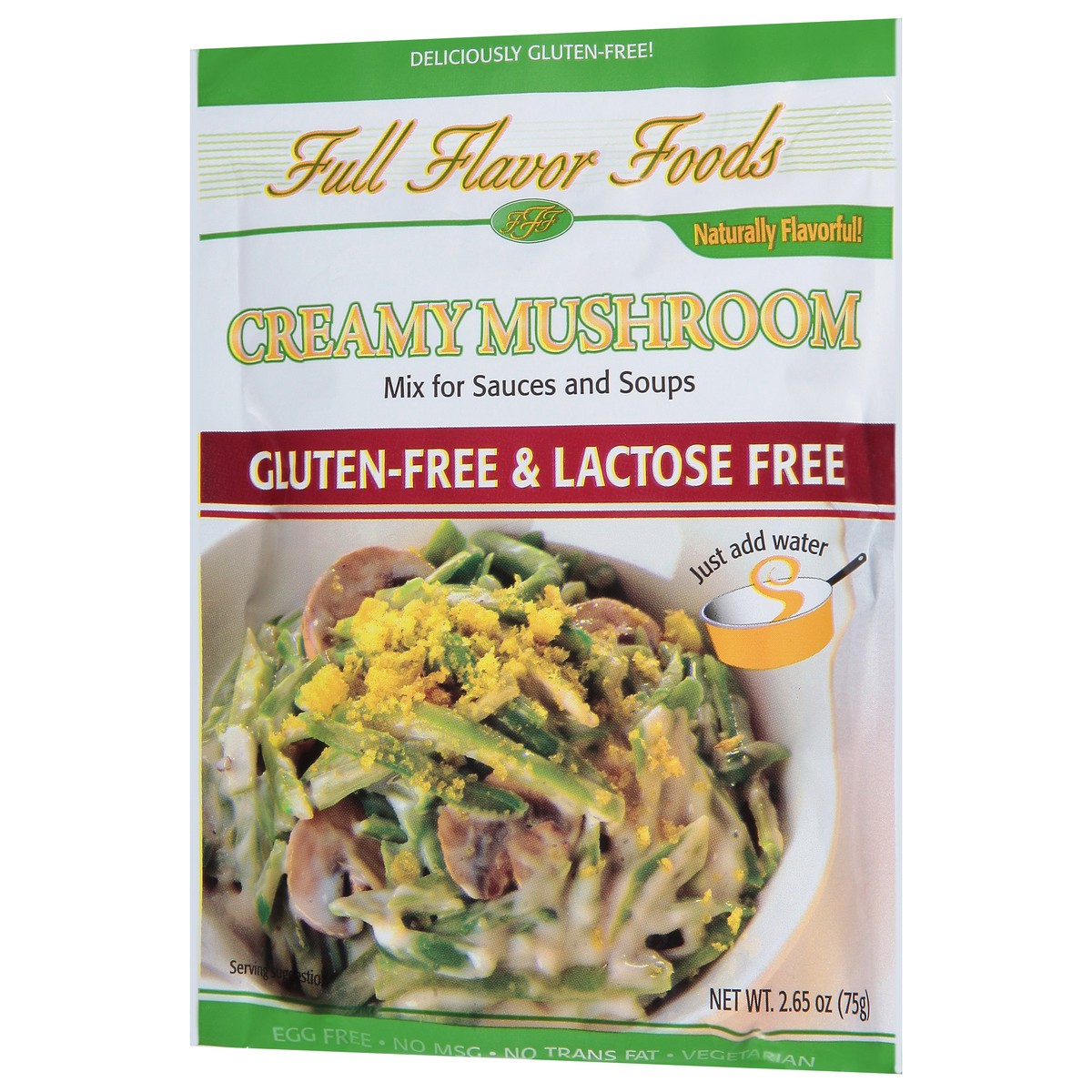 slide 2 of 9, Full Flavor Foods Gluten-Free & Lactose Free Creamy Mushroom Mix for Sauces and Soups 2.65 oz, 2.65 oz