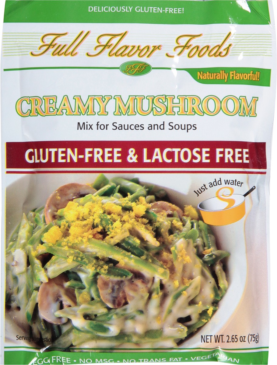 slide 7 of 9, Full Flavor Foods Gluten-Free & Lactose Free Creamy Mushroom Mix for Sauces and Soups 2.65 oz, 2.65 oz