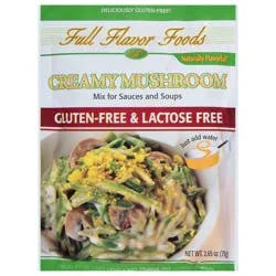 Full Flavor Foods Gluten-Free & Lactose Free Creamy Mushroom Mix for Sauces and Soups 2.65 oz