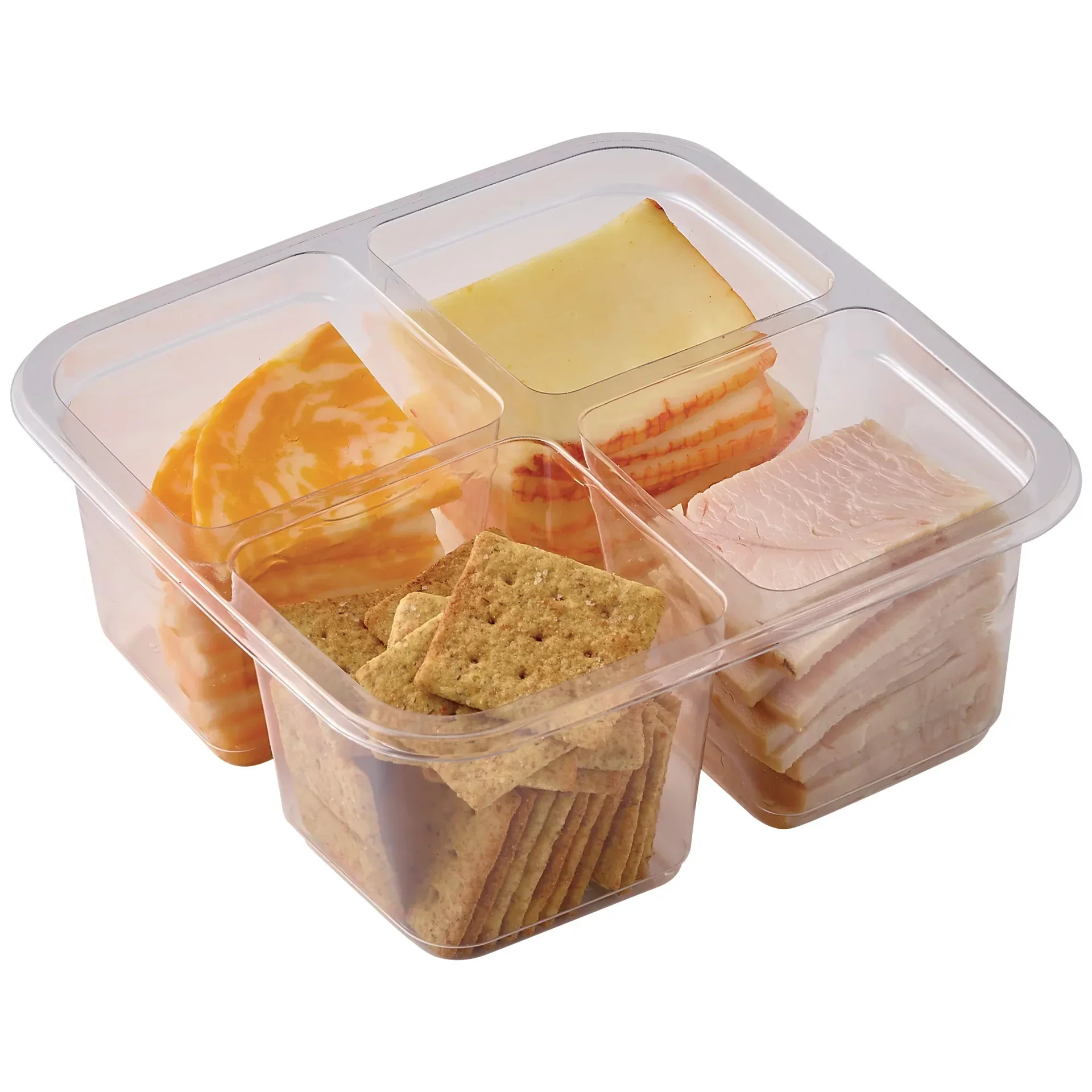 slide 1 of 1, H-E-B Mesquite Smoked Turkey and Cheese Sliced Snack Tray, 1 ct