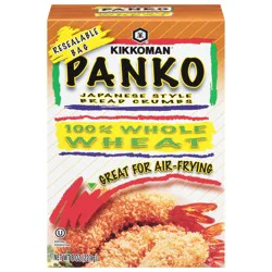 Kikkoman 100% Whole Wheat Panko Japanese Style Bread Crumbs - 8 oz