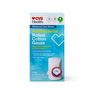 slide 1 of 1, CVS Health Sterile Antibacterial Bandage Roll, 1 ct