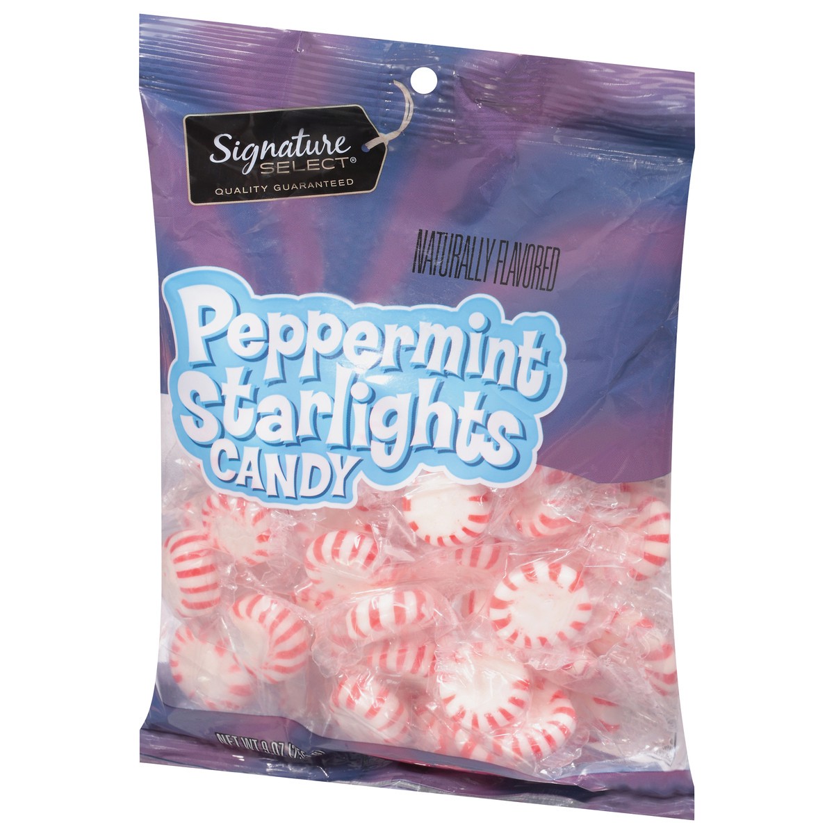 slide 3 of 9, Signature Select Peppermint Starlights Candy 9 oz, 9 oz