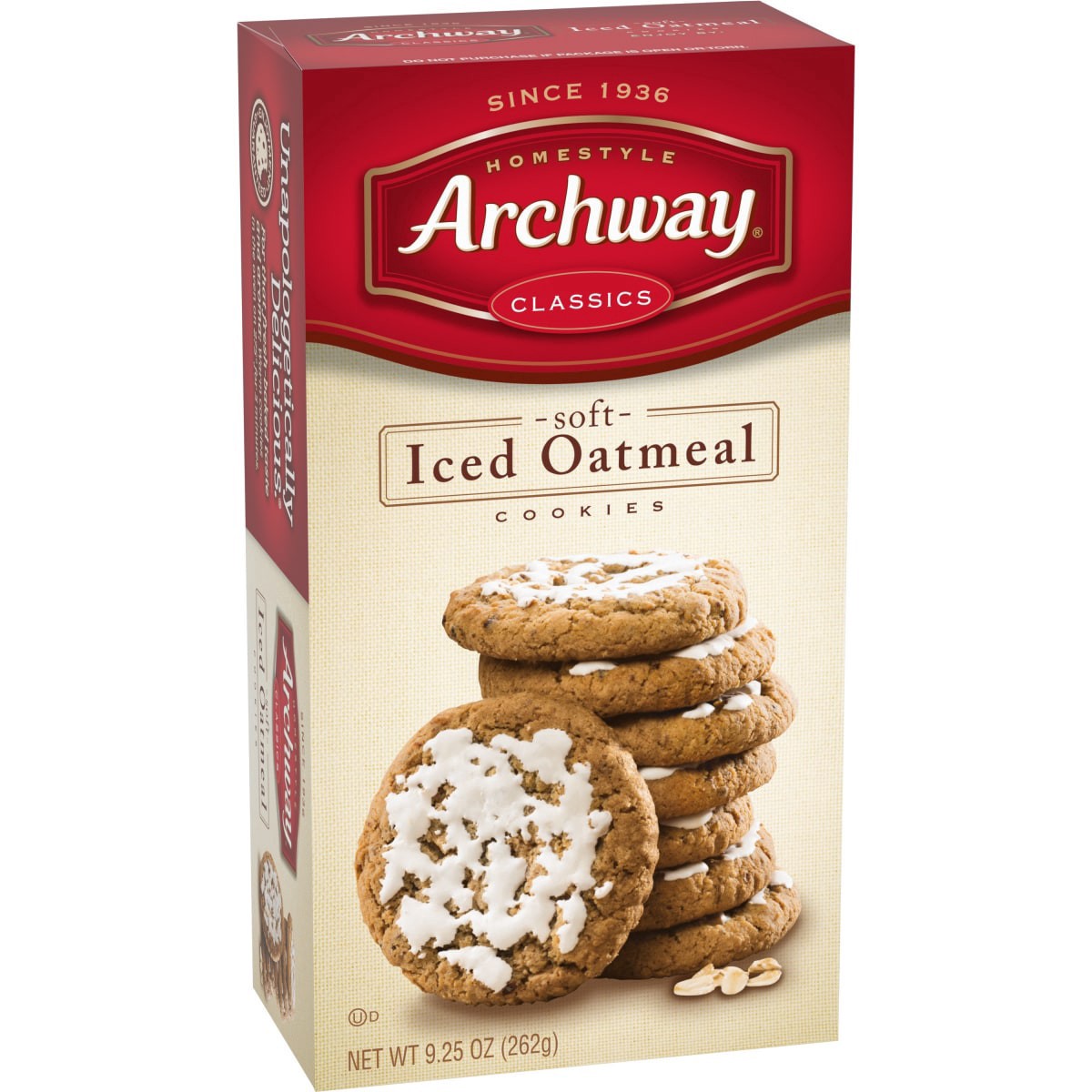 slide 1 of 5, Archway Cookies Cookies, Soft Iced Oatmeal Cookies, 9.25 Oz, 9.2 oz