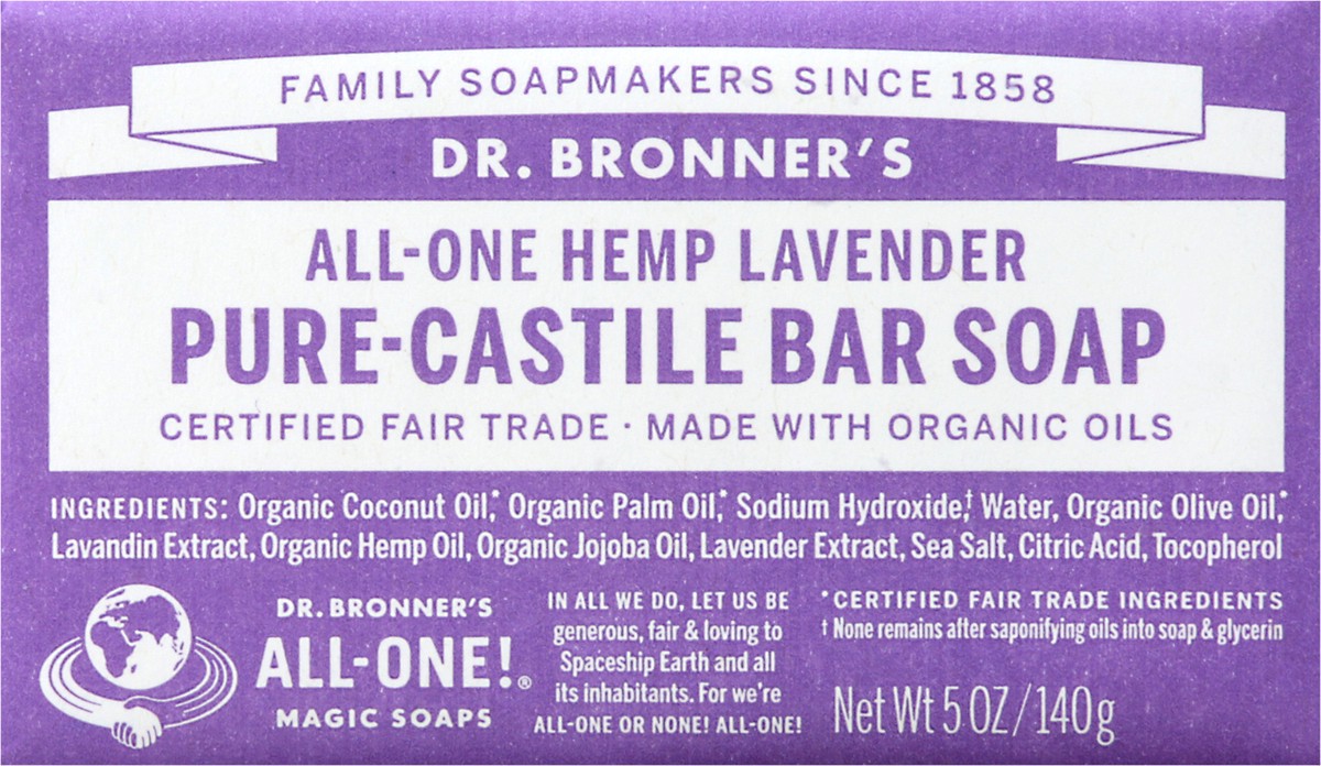 slide 1 of 12, Dr. Bronner's Bar Soap 5 oz, 5 oz