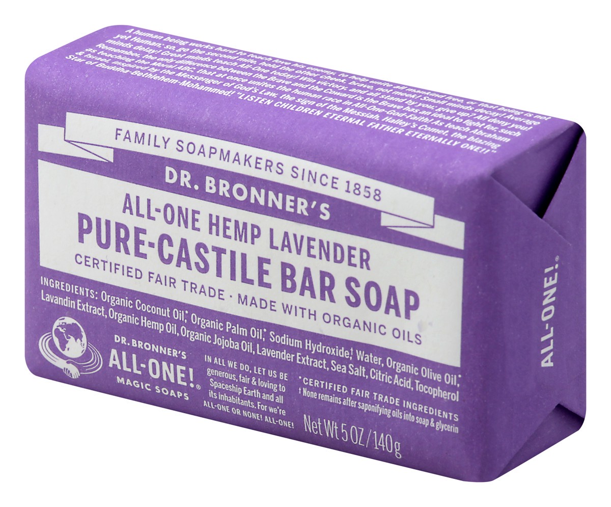 slide 11 of 12, Dr. Bronner's Castile Bar Soap Lavender Org, 5 oz