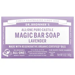 Dr. Bronner's Lavender Pure-Castile Bar Soap, 5 oz