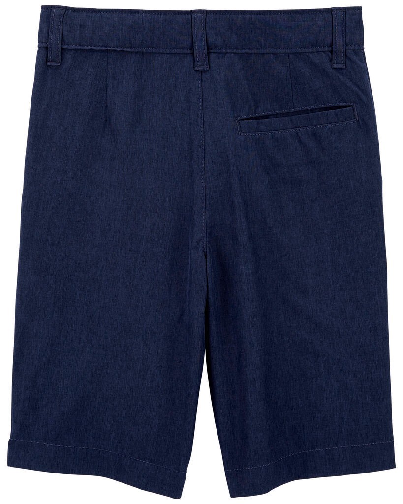 slide 3 of 3, Oshkosh Kid Stretch Chino Shorts Navy 7, 1 ct