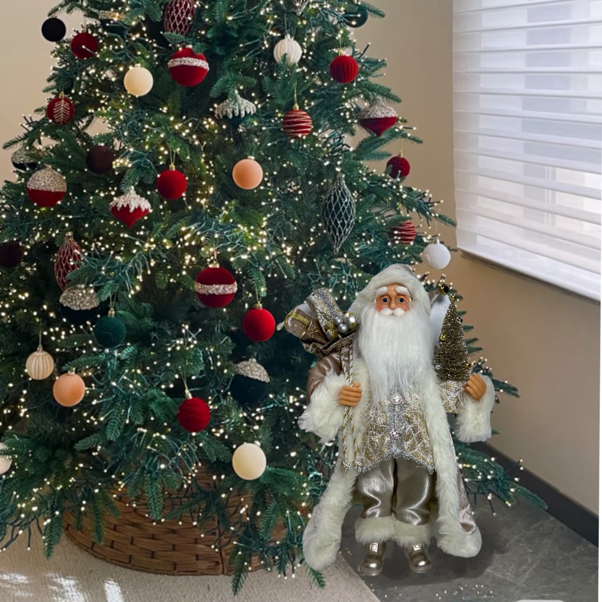 slide 2 of 3, 16" Santa Tabletop Decor By Ashland, 16 in