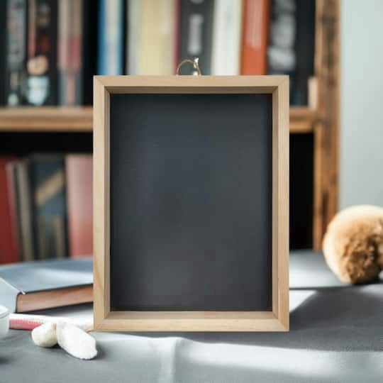 slide 1 of 4, 8" X 10" Framed Pinewood Chalkboard By Make Market, 8 in x 10 in