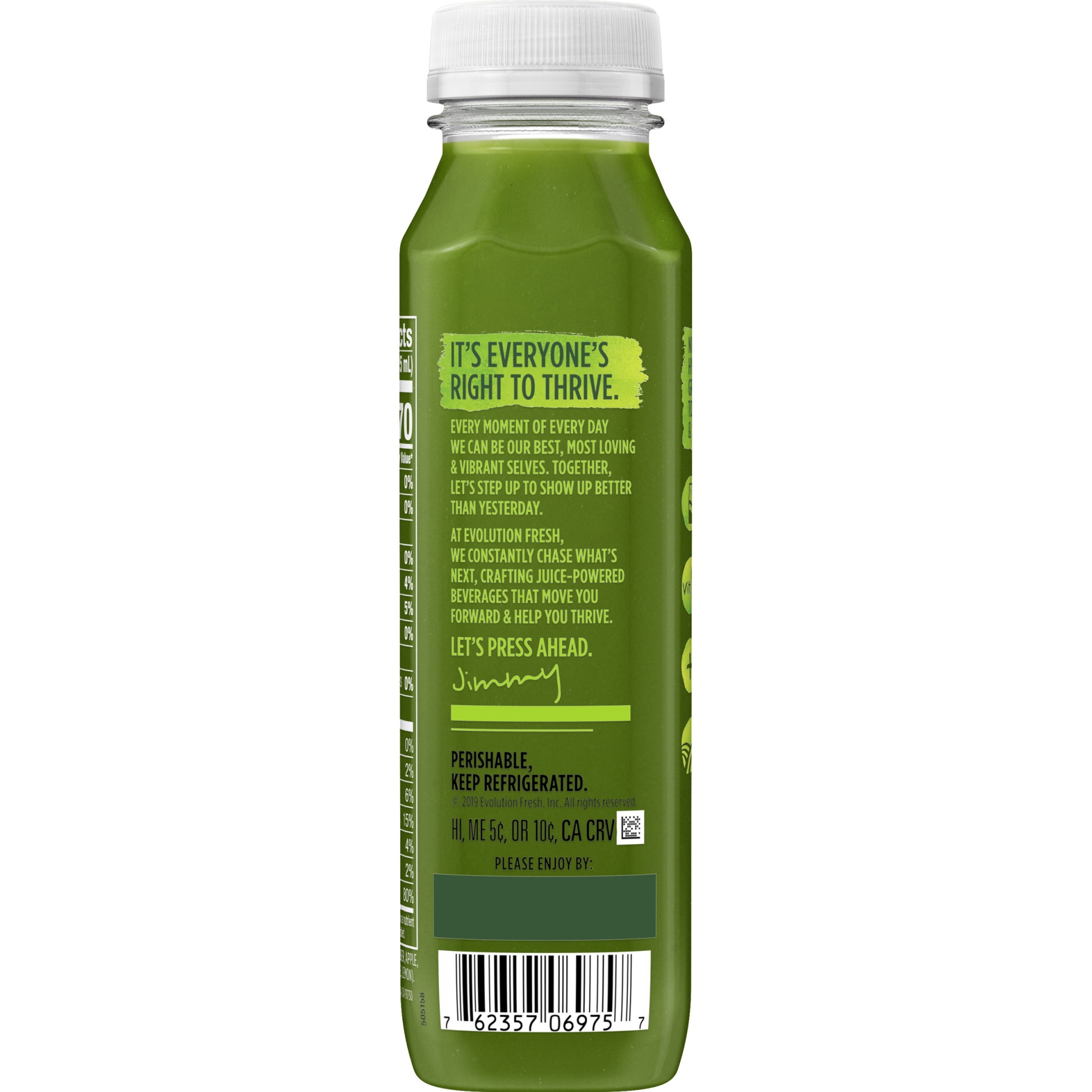 slide 6 of 6, Evolution Fresh Emerald Greens Cold Pressed Fruit And Vegetable Juice, 11 oz